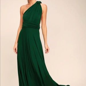 Tricks of the Trade Forest Green Maxi Dress